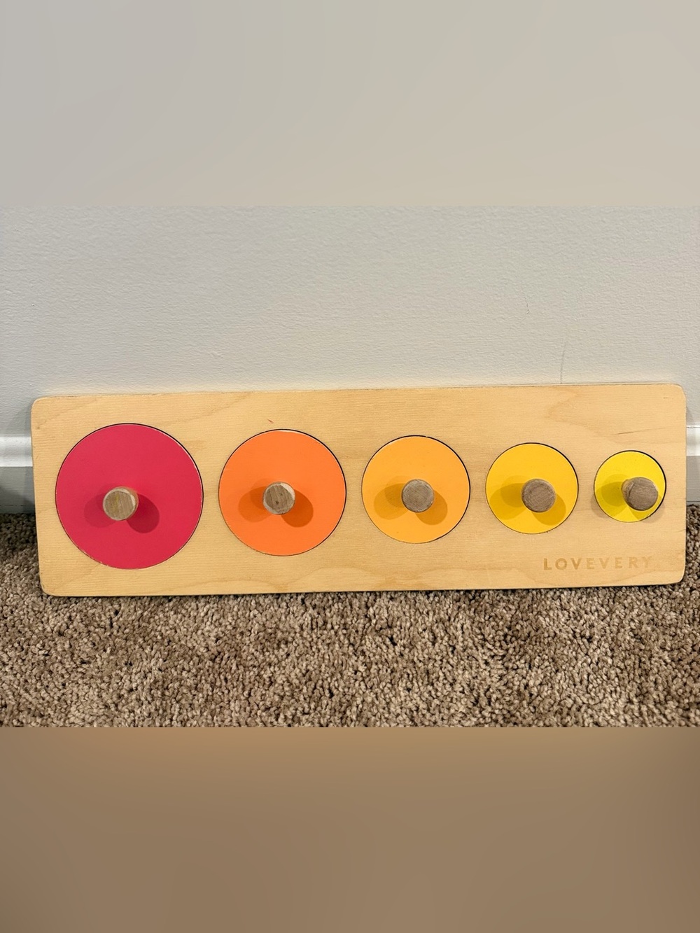 Lovevery Wooden Peg & People Puzzle